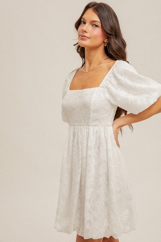 Hem & Thread Chiffon Print Bubble Dress