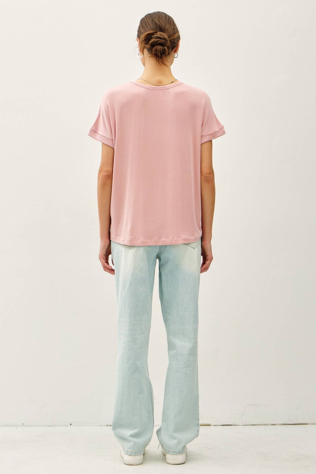Be Cool LIGHTWEIGHT MODAL BASIC FLOWY TEE