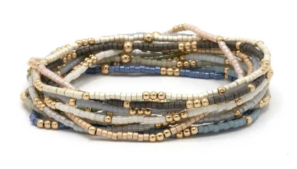 2mm Newport CHAMPAGNE + Gold Filled Waterproof Bracelet