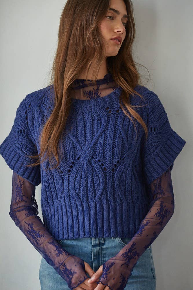 By Together Crochet Round Sweater