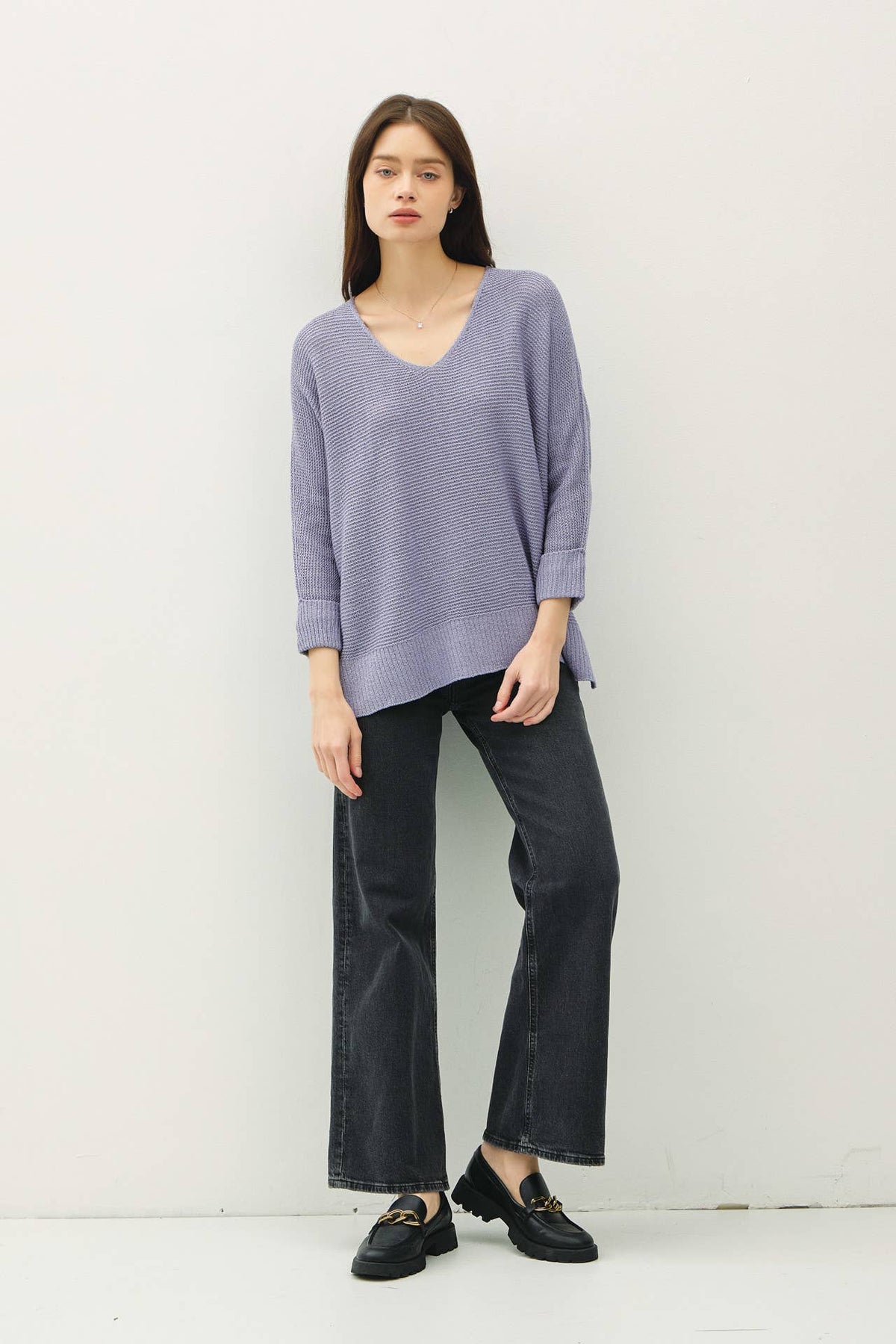 Be Cool V-NECK DOLMAN SWEATER