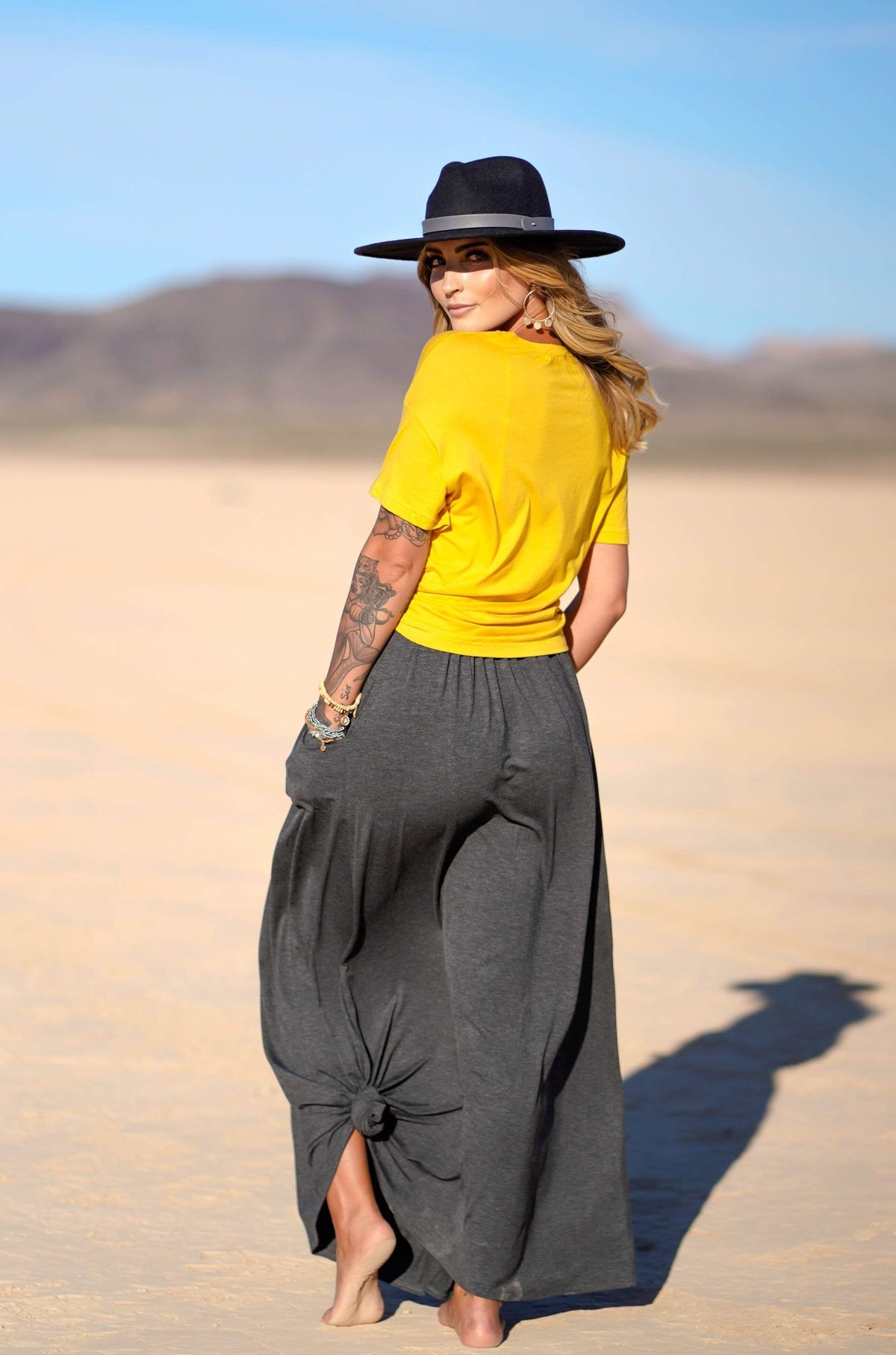 The Perfect Pocketed Maxi Skirt - Charcoal