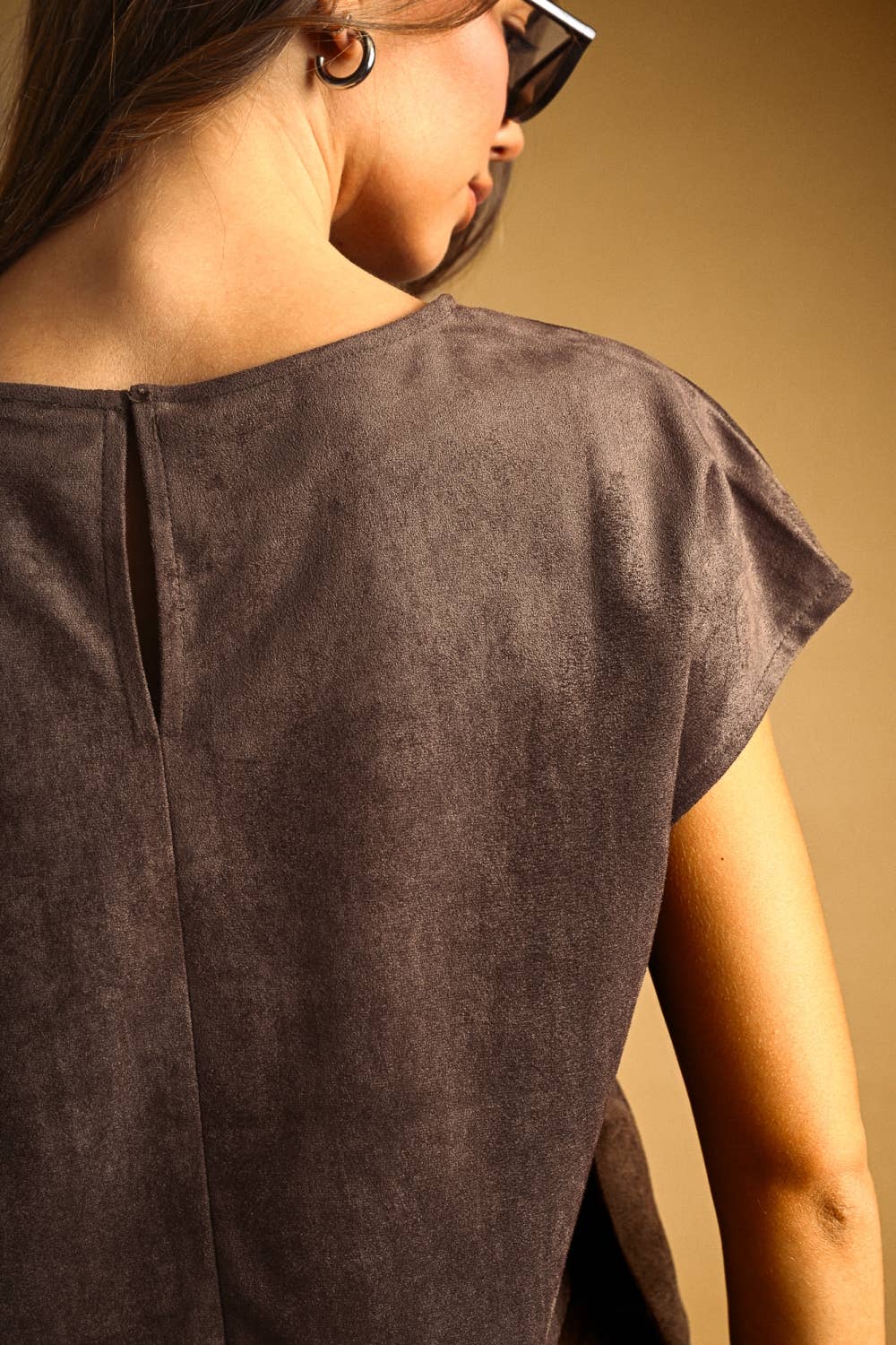 Miou Muse SUEDE CROP TOP