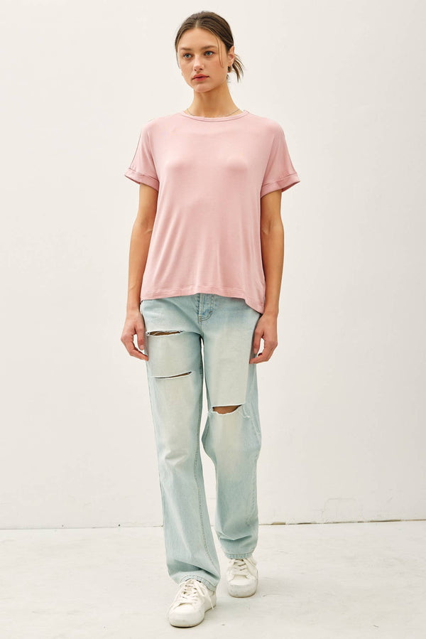 Be Cool LIGHTWEIGHT MODAL BASIC FLOWY TEE