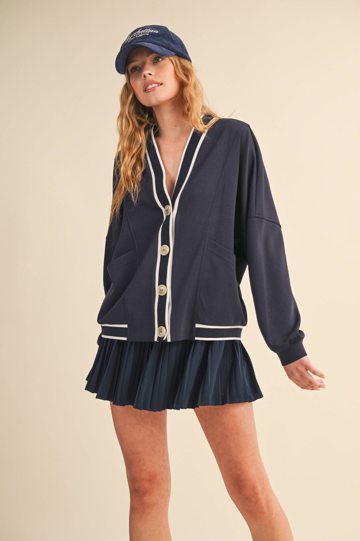 Klesis KNIT CARDIGAN AND SKIRT SET