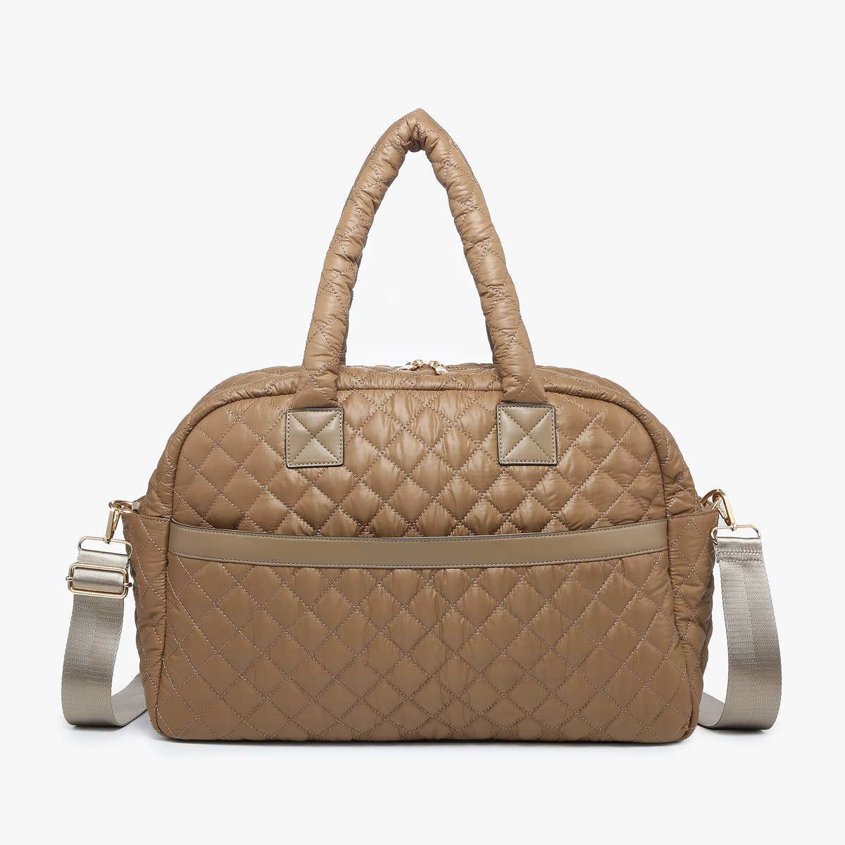 M2401 Mills Quilted Nylon Weekender Bag