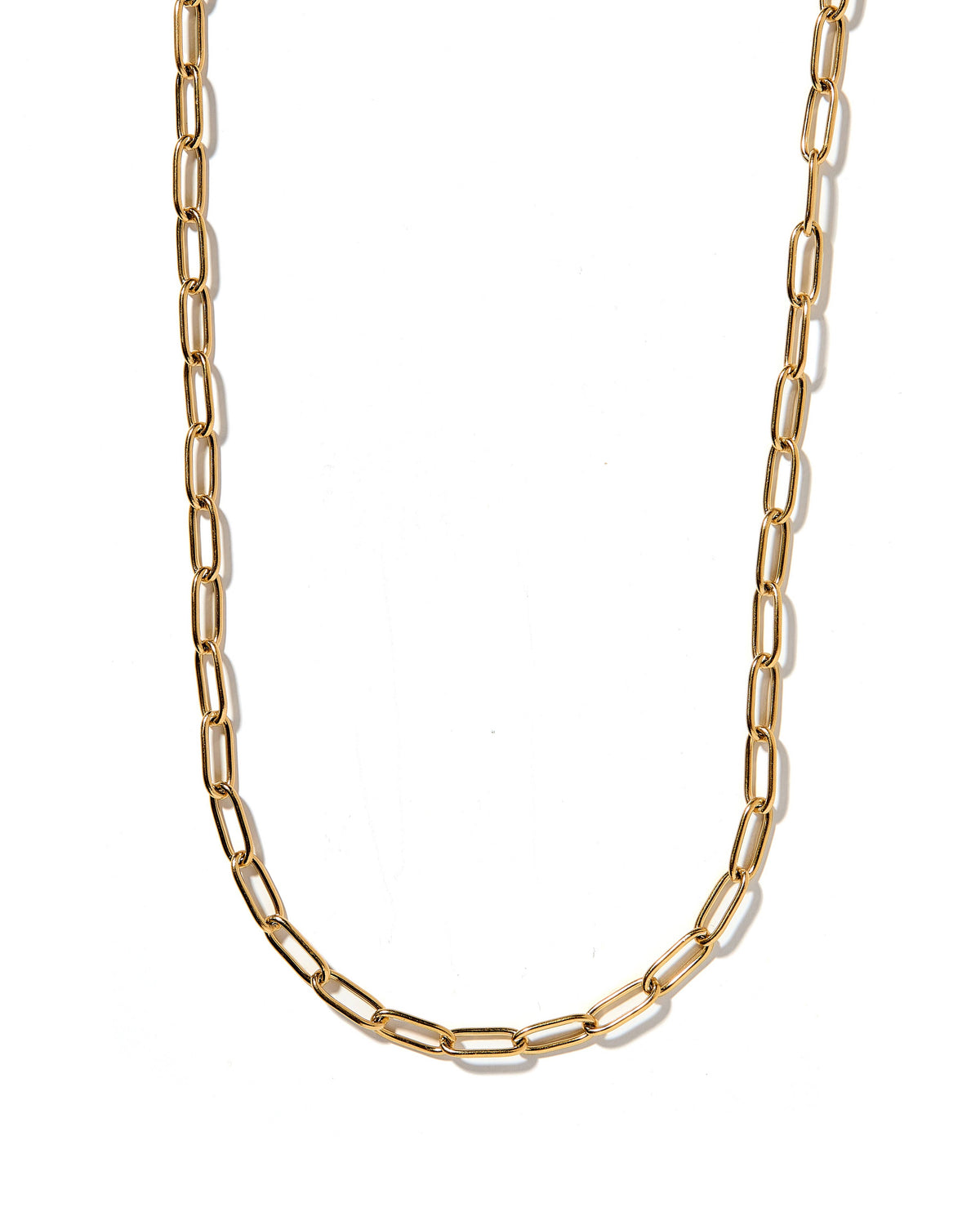 Necklace - Palmer Paperclip Gold