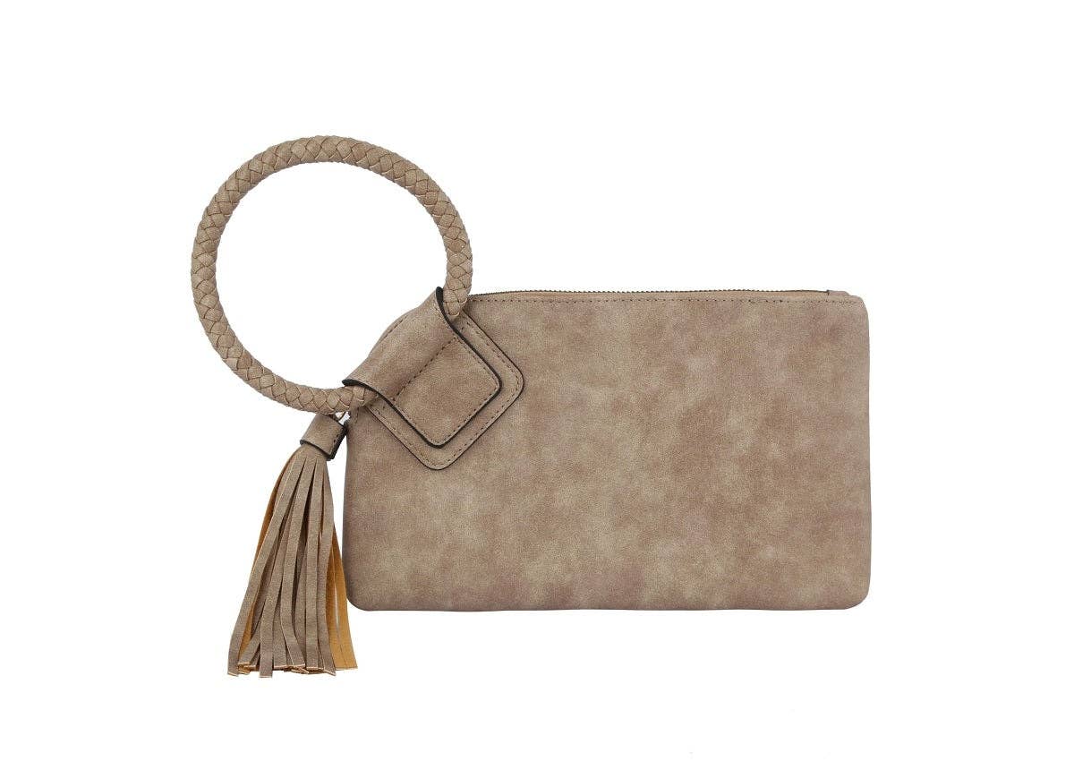 Soft Vegan Leather Wristlet/Clutch