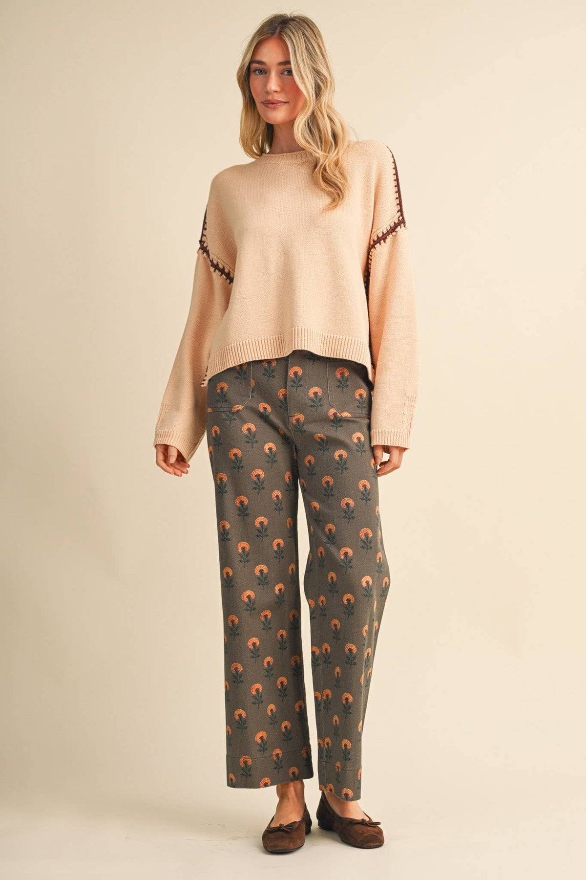 &Merci Vintage Floral Pants