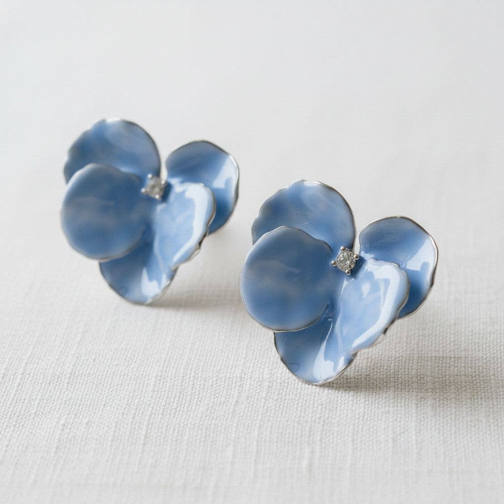 Artistic Floral Design Drop Earrings