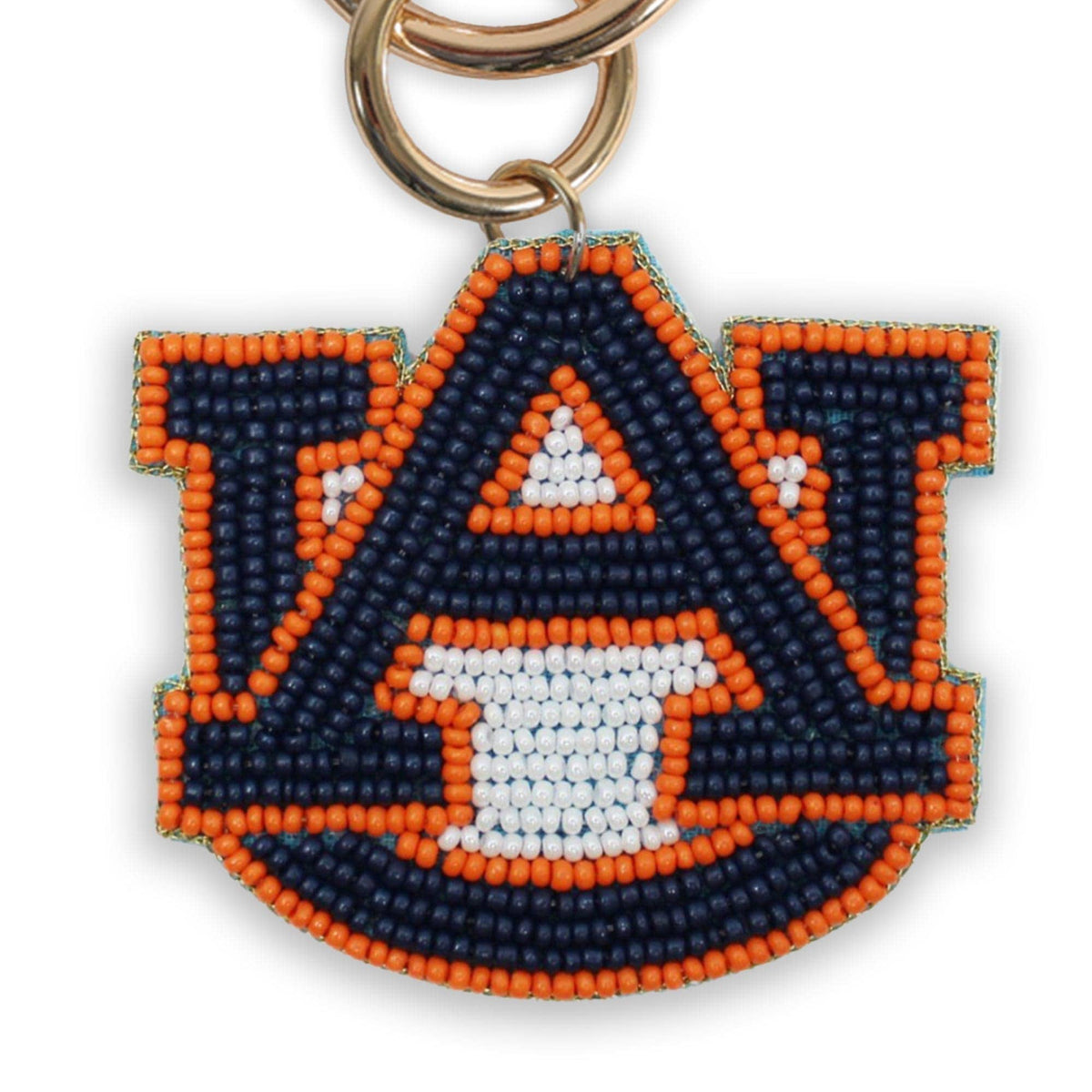 Beaded Purse Charm – Auburn Tigers