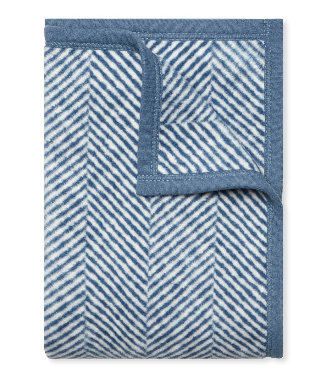 Chappy Wrap Harborview Herringbone Cornflower Blanket