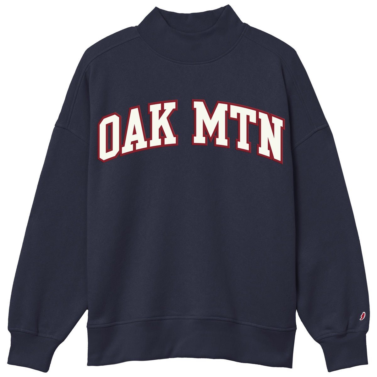 OM Mock Neck Pullover - Navy