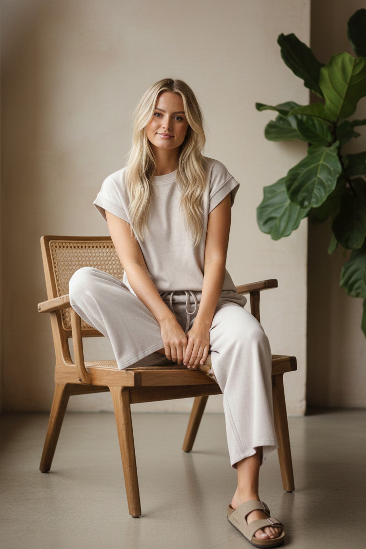 Sewn & Seen Mineral Wash Scuba Lounge Set