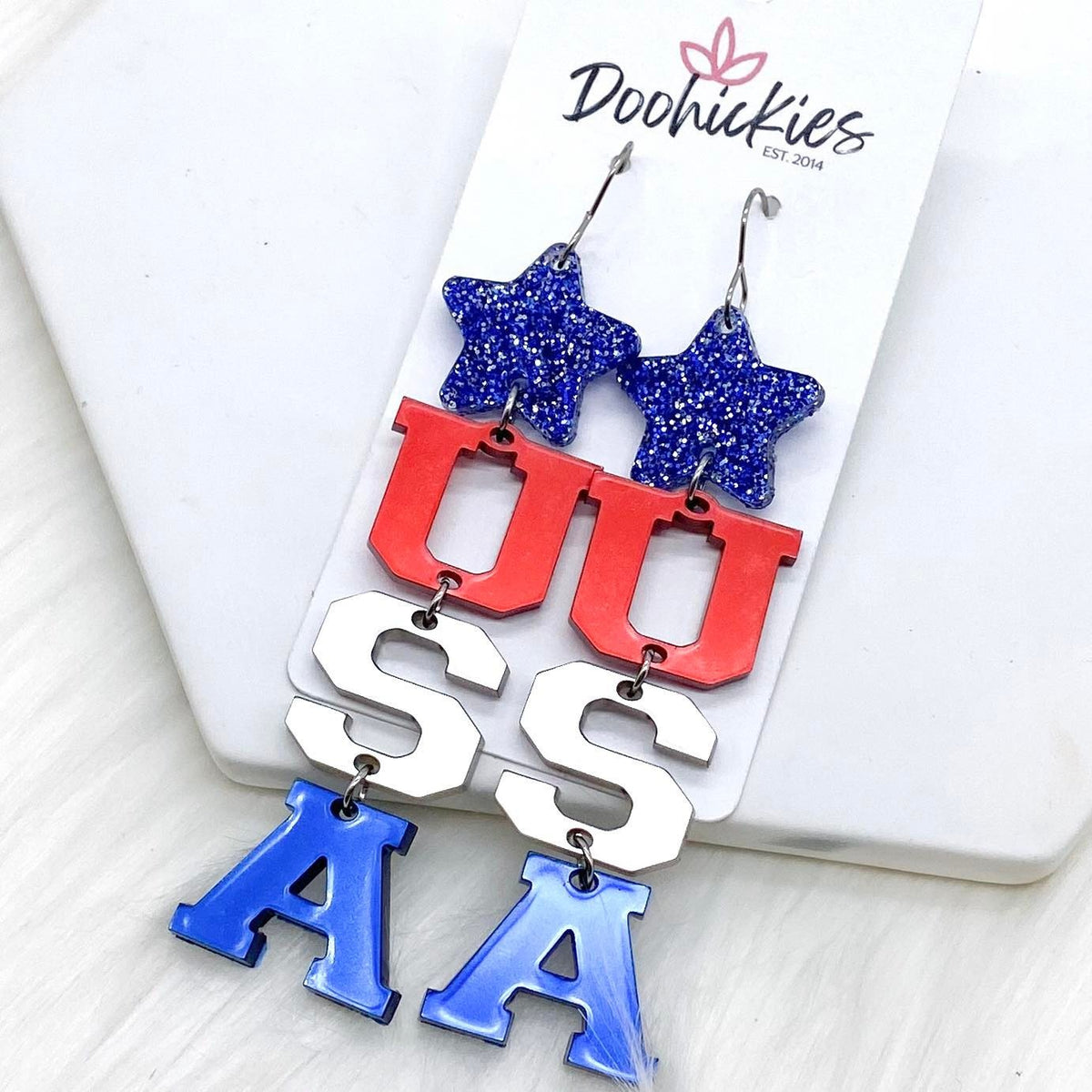 Doohickies Patriotic Star & USA Acrylics