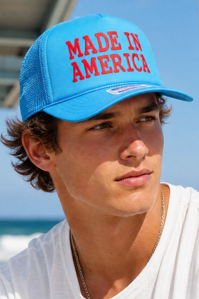 Made In America Foam Mesh Back Trucker Hat