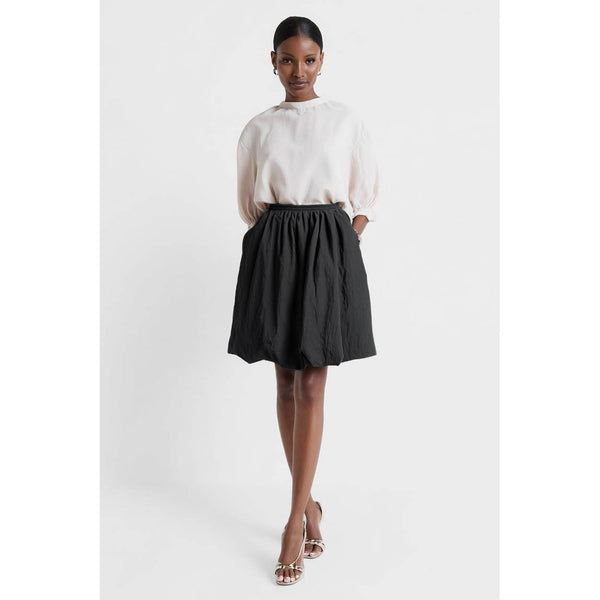 Naked Zebra Bubble Skirt With Elastic Waistband