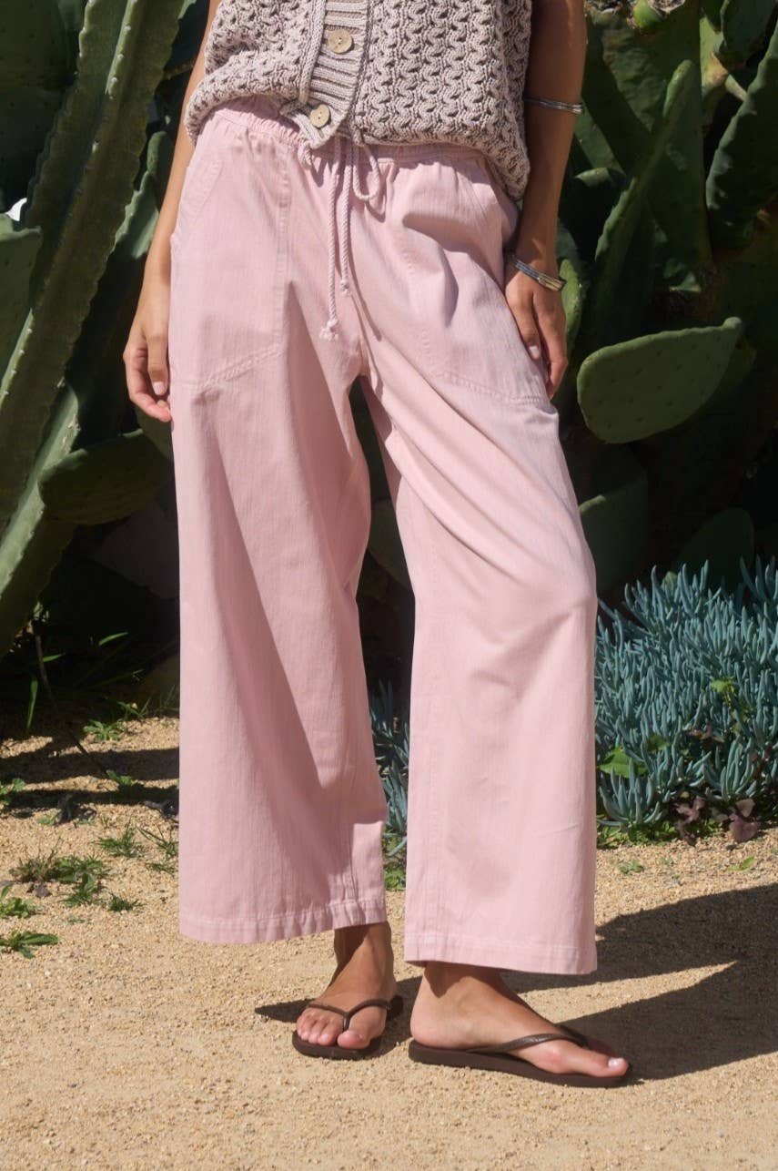 Dottie Drawstring Wide Leg Casual Pants