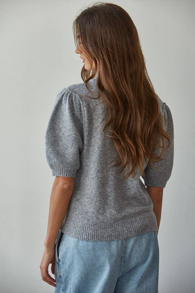 By Together | Knit Sweater Short Sleeve Pullover Top