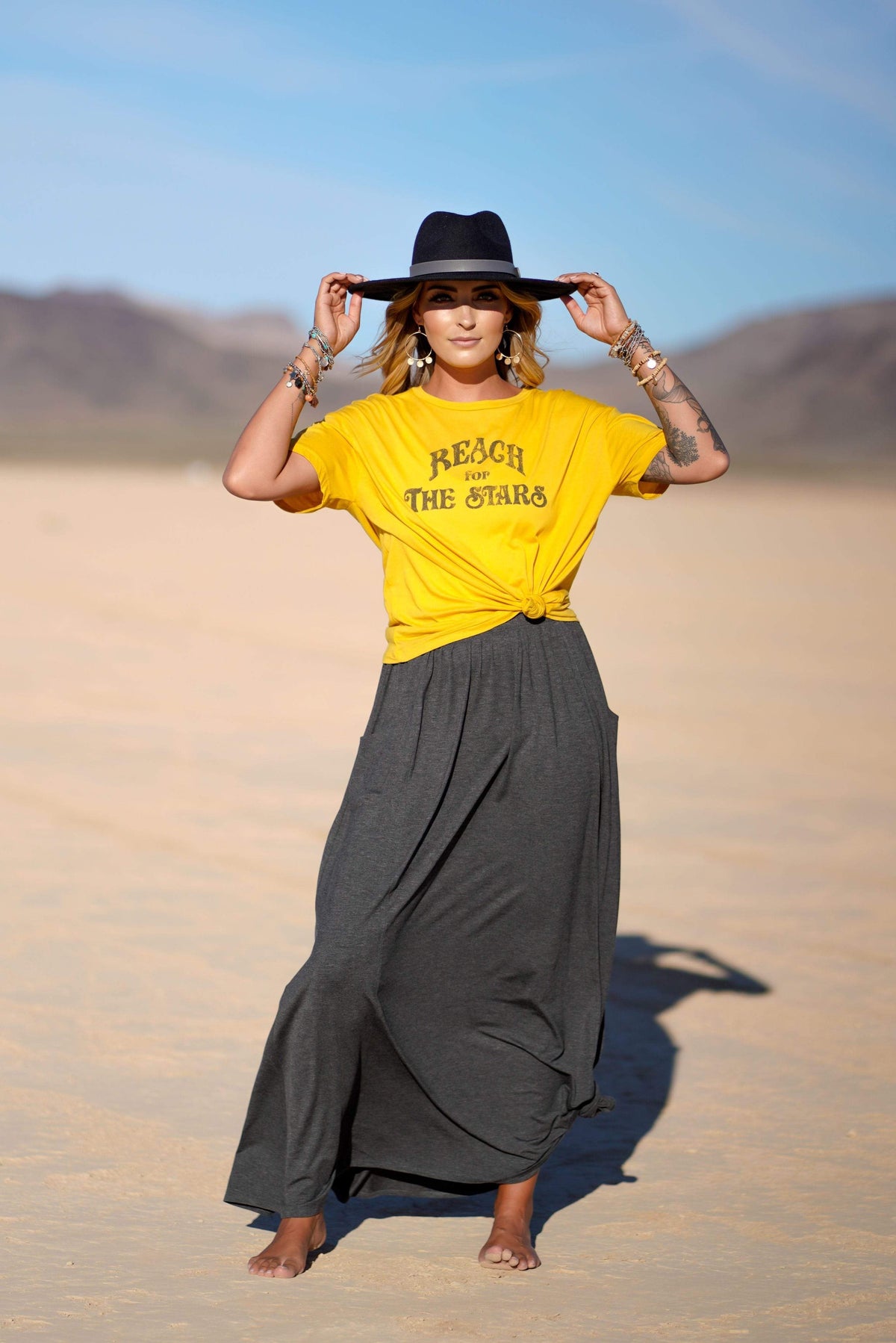 The Perfect Pocketed Maxi Skirt - Charcoal