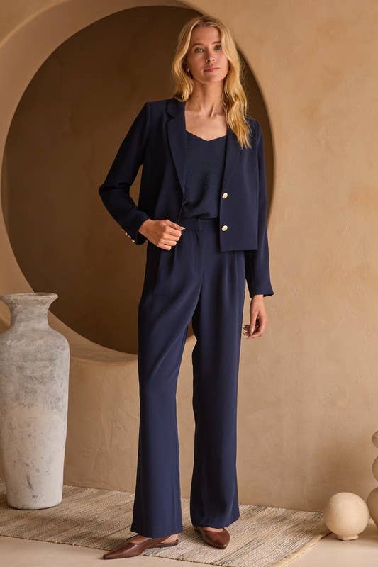 Skies Are Blue High Waisted Wide Leg Pants