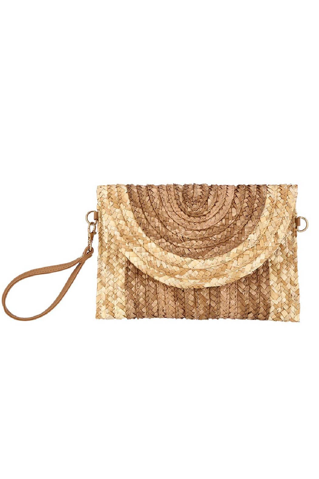 Envelope Straw Clutch Wristlet