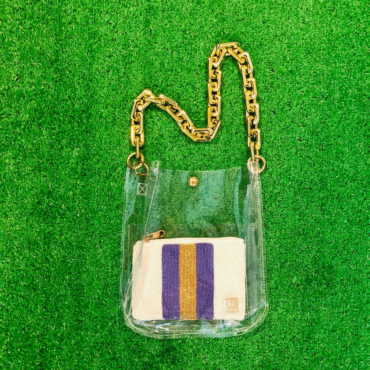 HADLEY Clear Gameday Messenger Stadium Bag