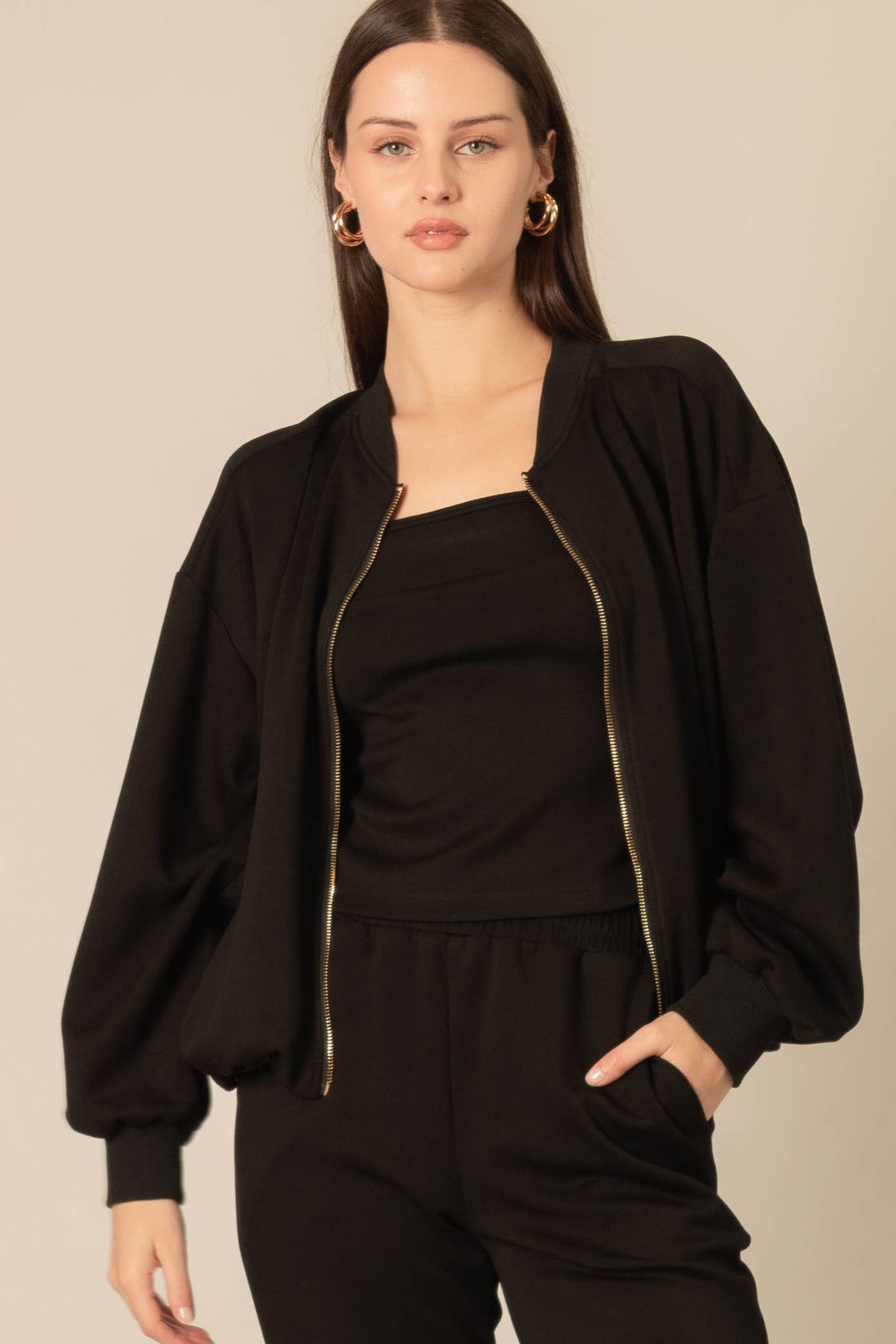 P. CILL Butter Modal Bomber Jacket