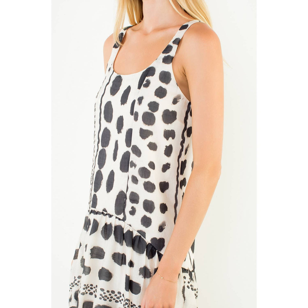 THML Abstract Strap Short Dress