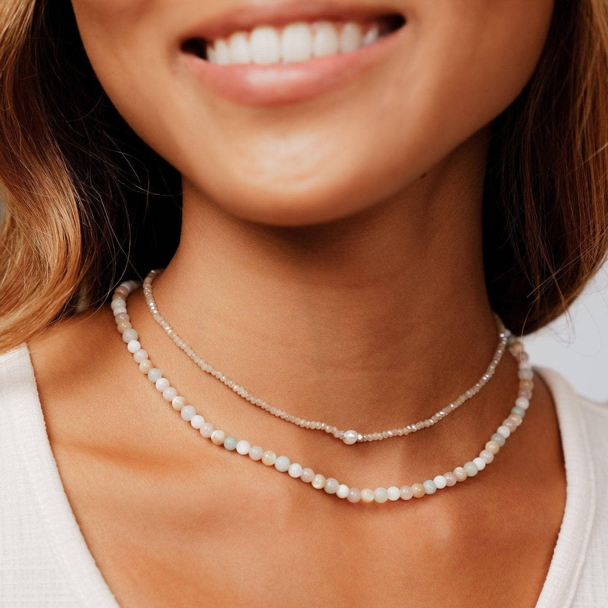 Lotus and Luna Self Love Pearl Necklace