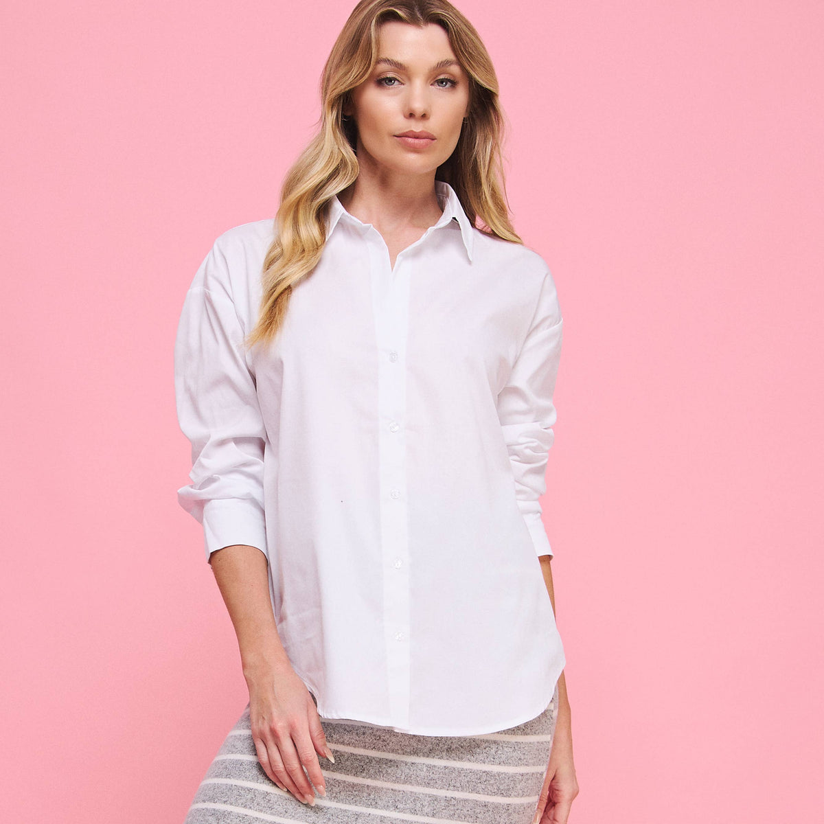 Freezia Poplin Button Down