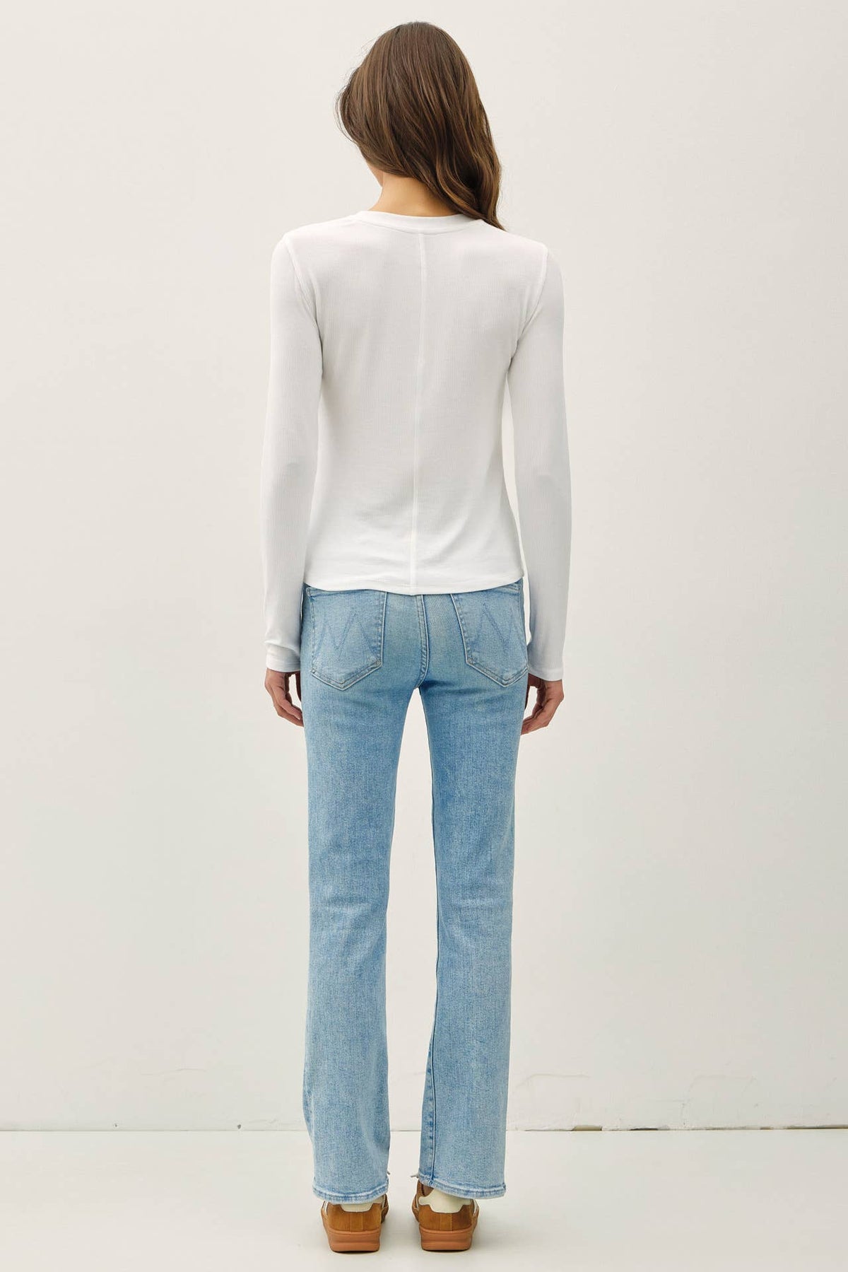 Be Cool RIBBED CREW LONG TOP