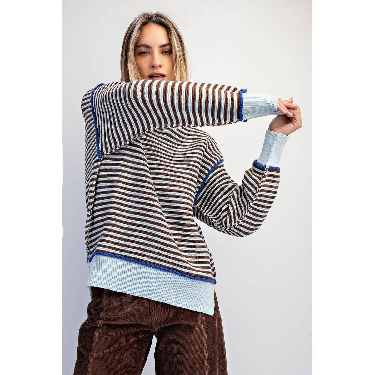 Cotierra Striped Pullover Sweater