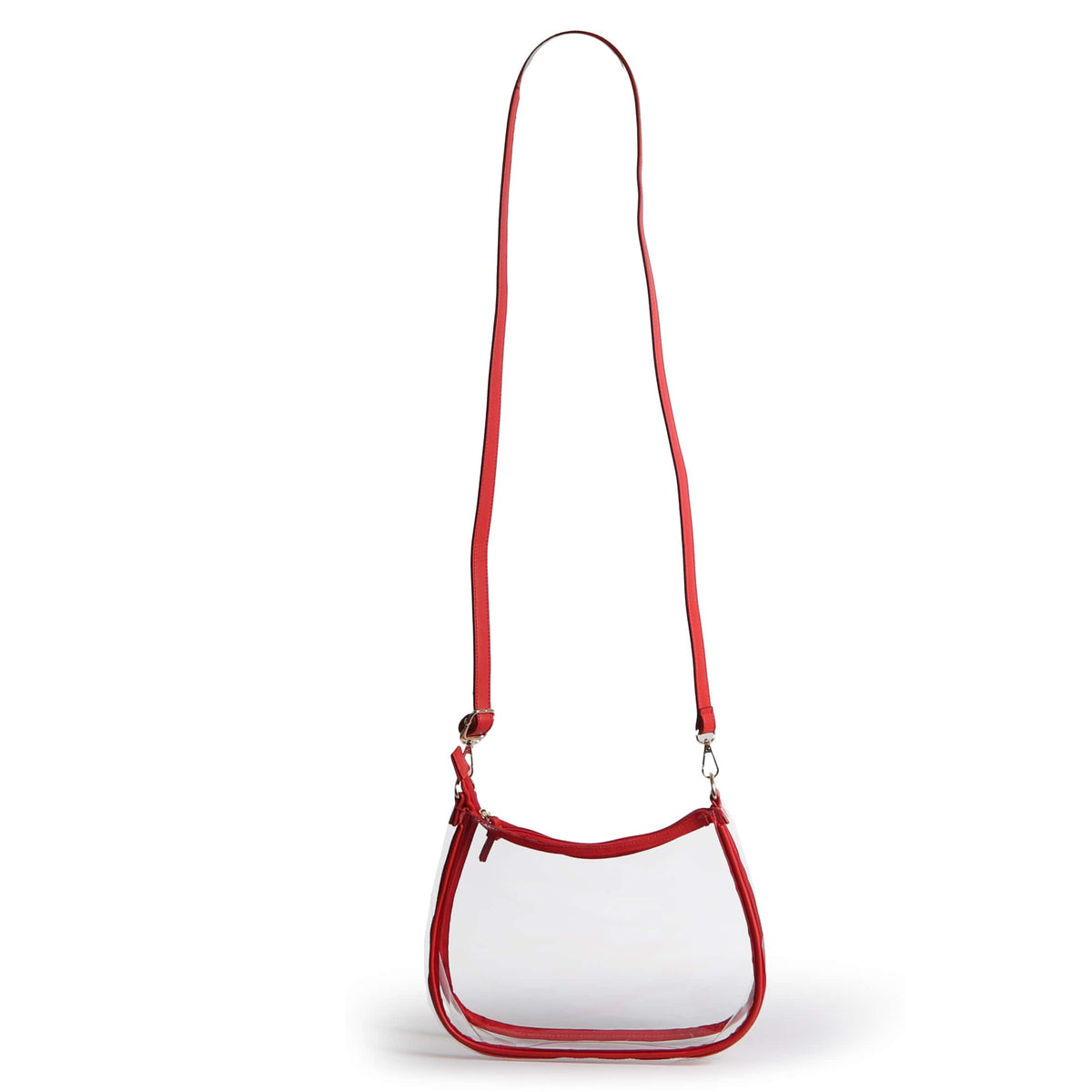 Alabama Crimson Tide Sara Clear Purse with Skinny Scarf – Large Stadium Bag