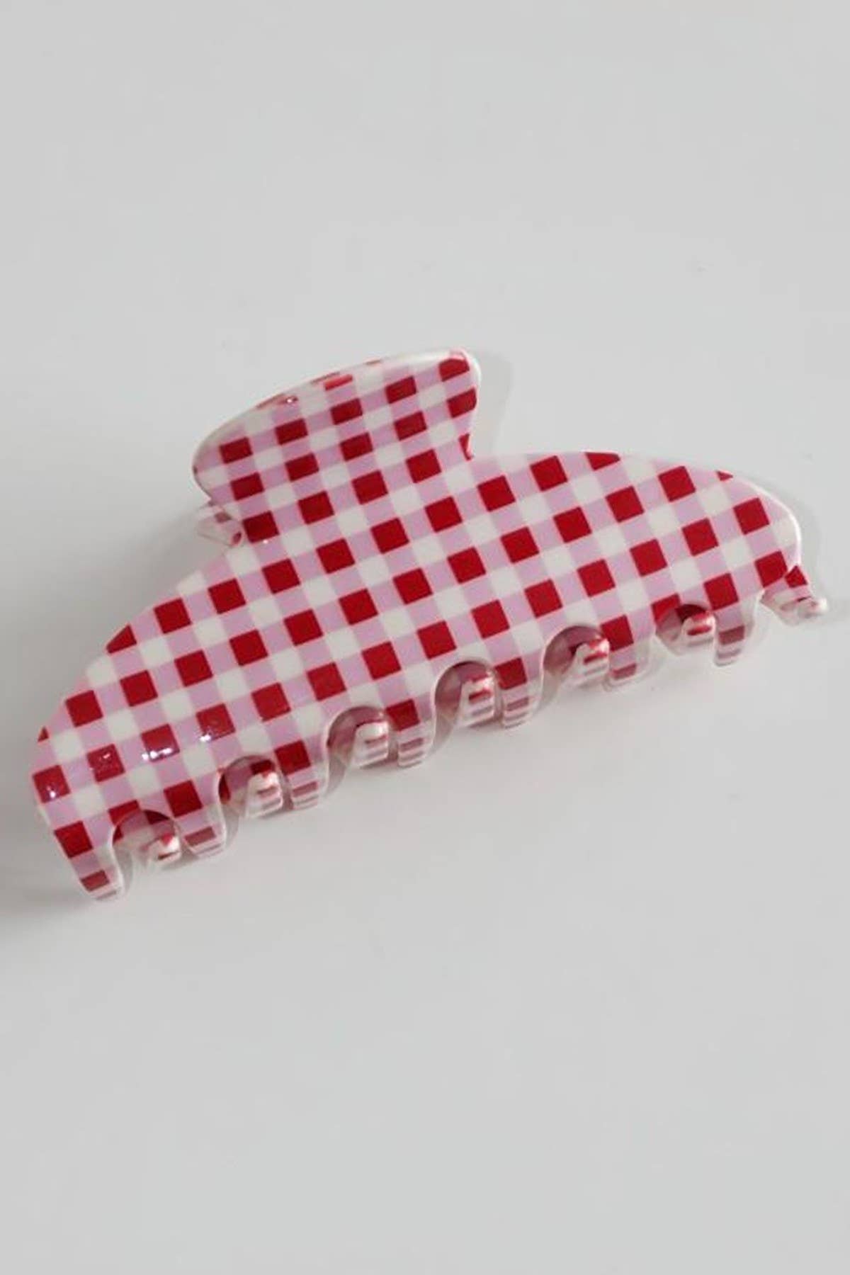 Jumbo Stripe Plaid Hair Claw Clip