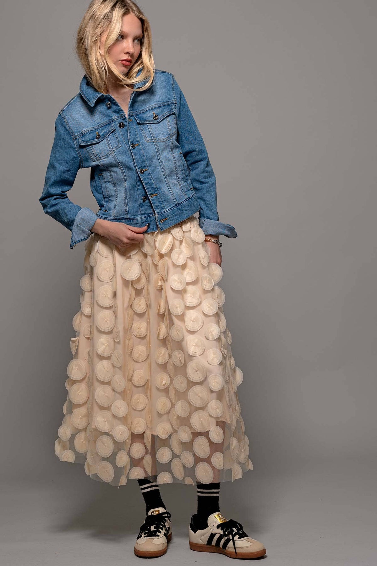 Urban Daizy Classic Denim Trucker Jacket