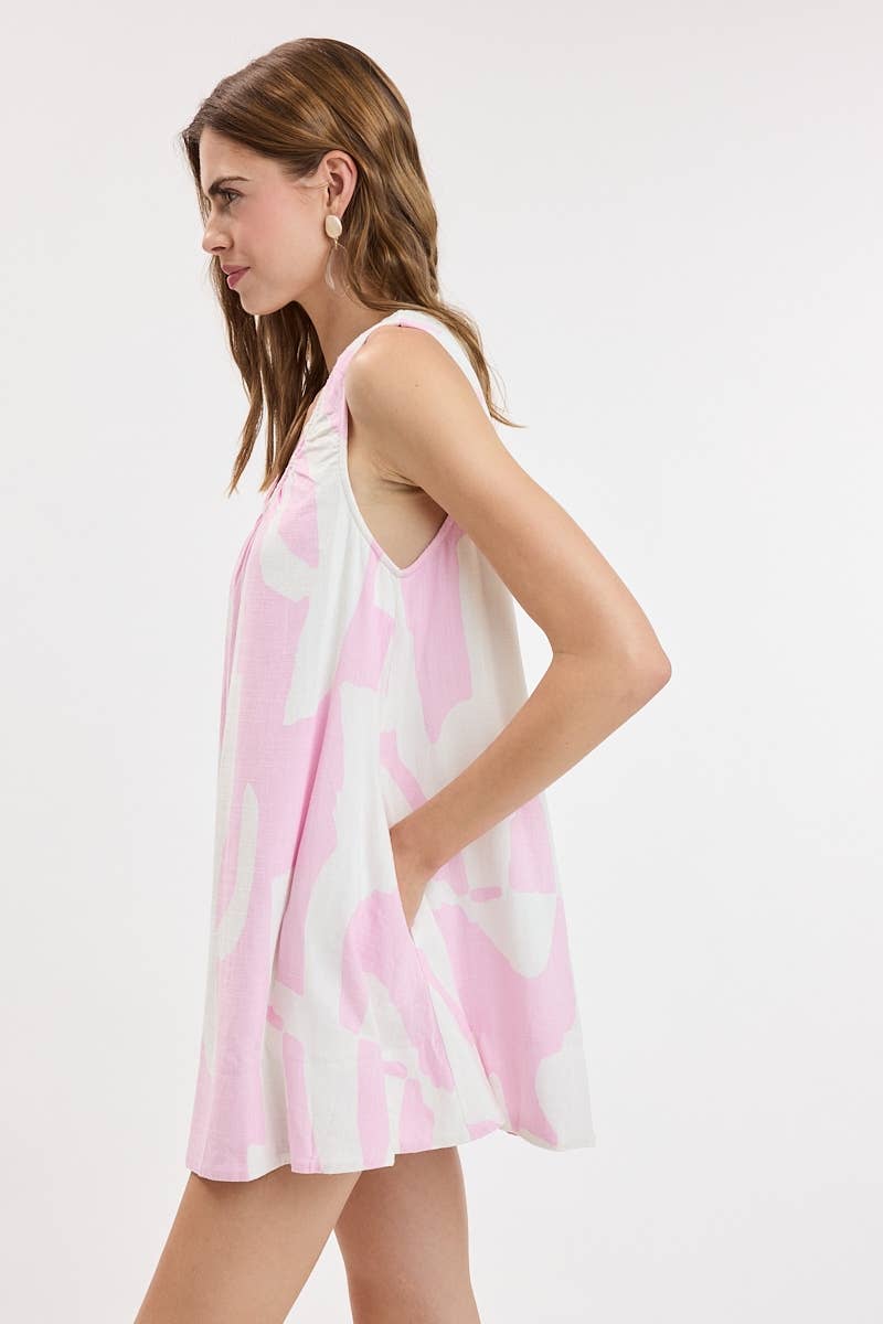 Sky to Moon Geometric Swing Dress