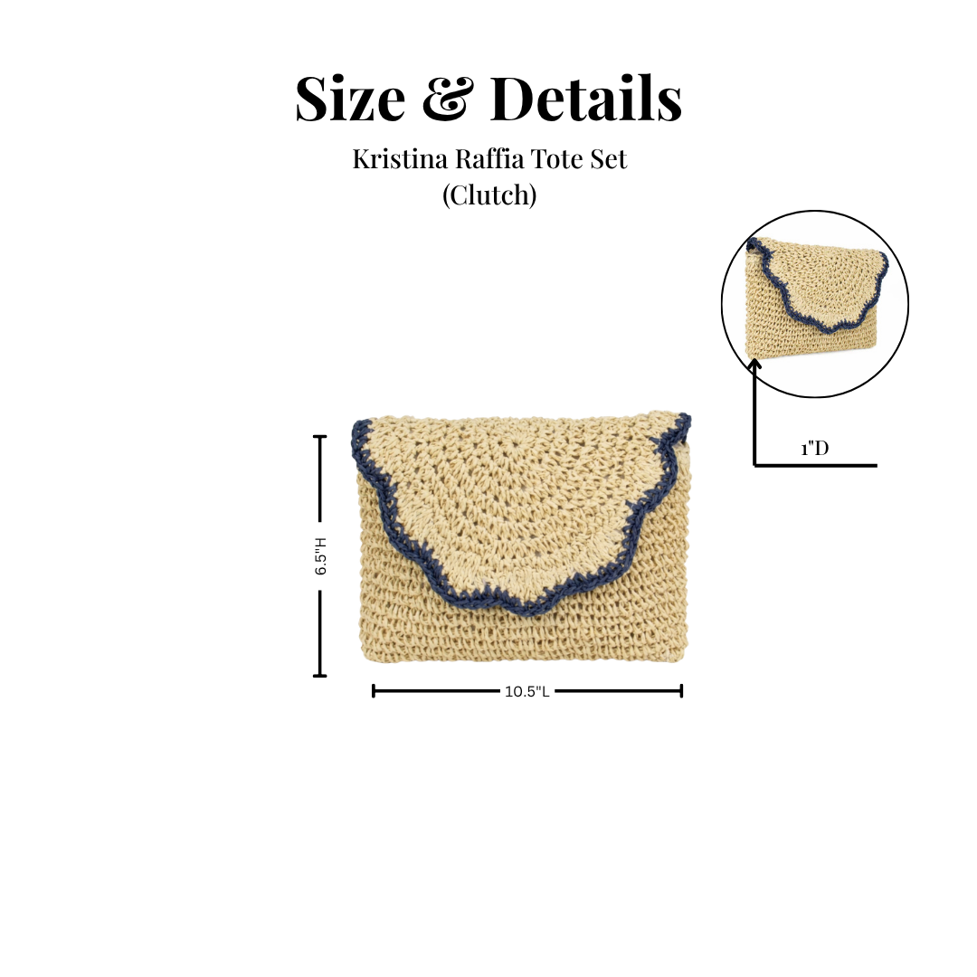 Lemonbella Raffia Kristina Tote Set