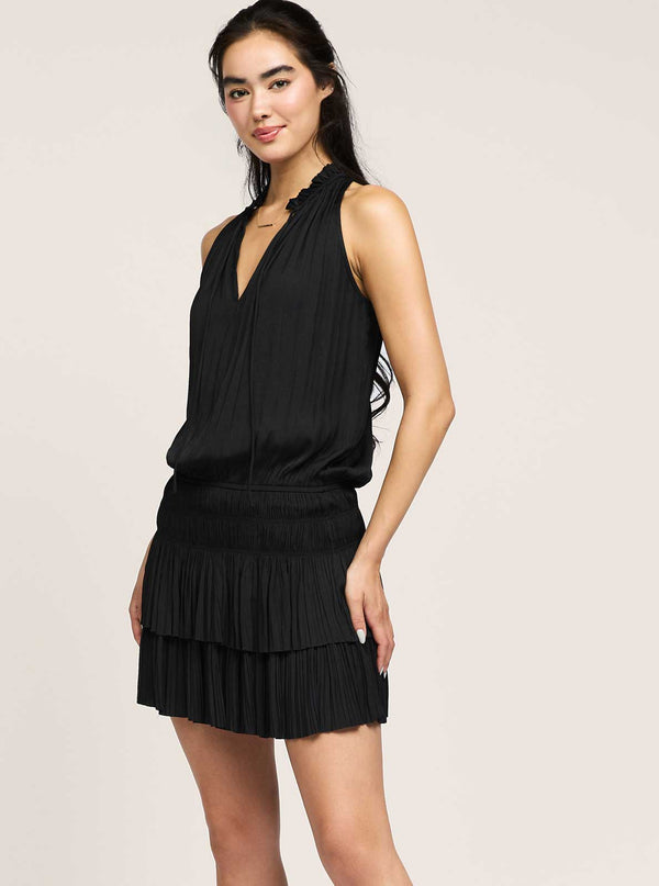 Current Air Cara Sleeveless Pleated Dress