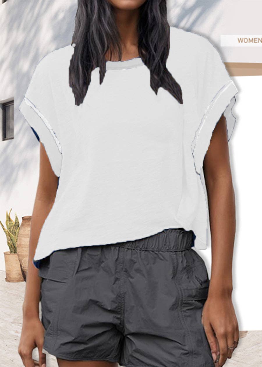 Breezy Back Tee - White