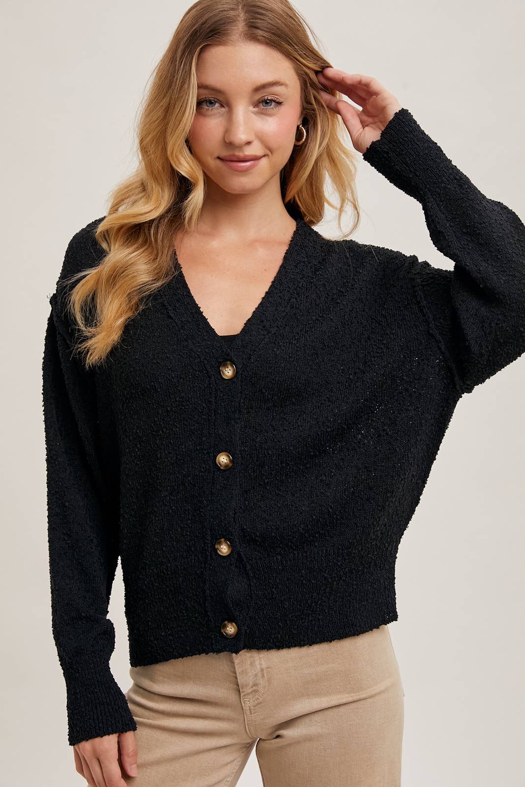 BluIvy BUTTON DOWN KNIT SWEATER CARDIGAN
