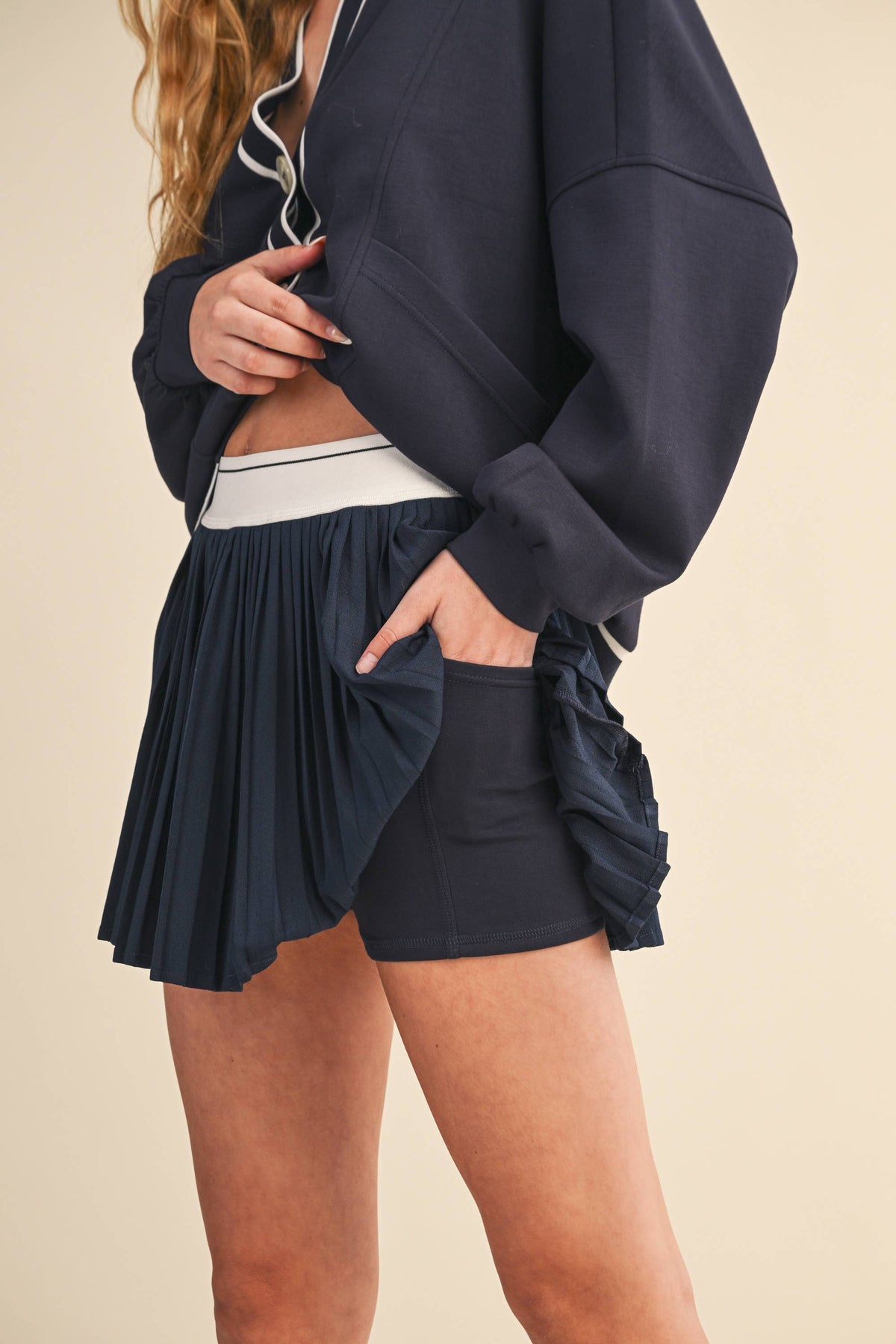 Klesis KNIT CARDIGAN AND SKIRT SET