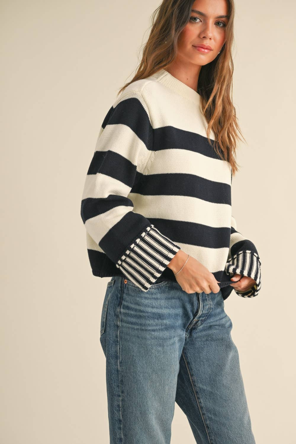 Miou Muse Black/White Sweater