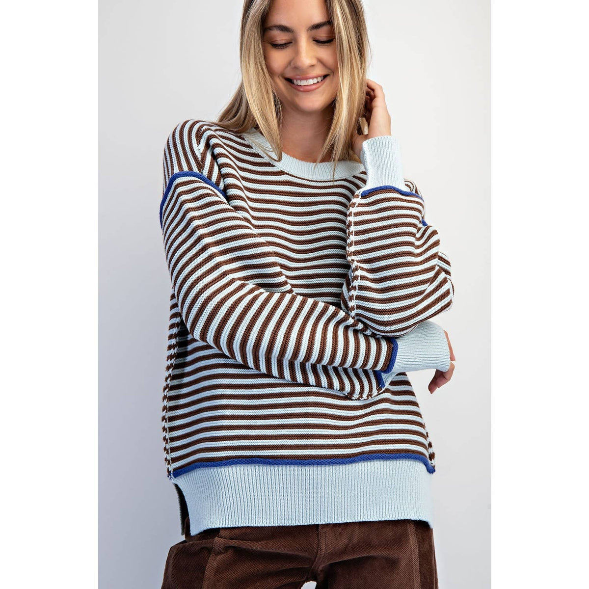 Cotierra Striped Pullover Sweater