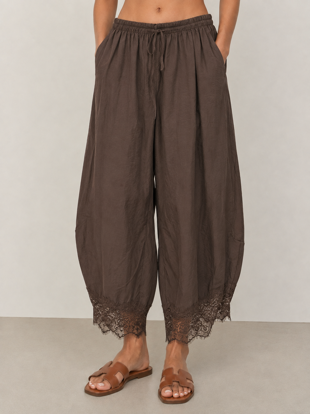 Wasabi & Mint Barrel Pants w/Lace
