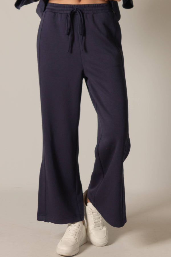 P. CILL Butter Modal Side Binding Wide Leg Pants