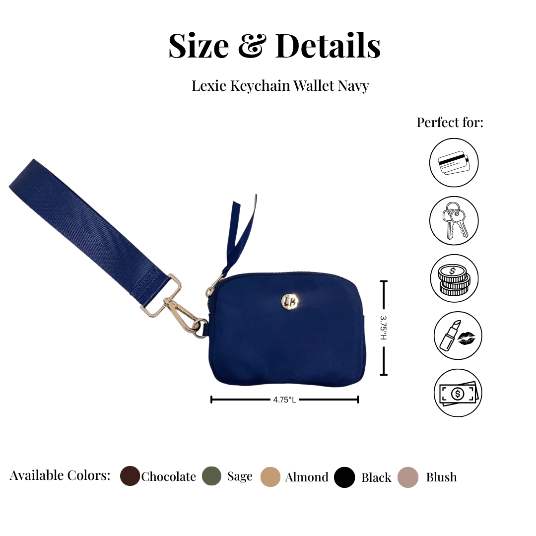 Lemonbella Nylon Keychain Sapphire