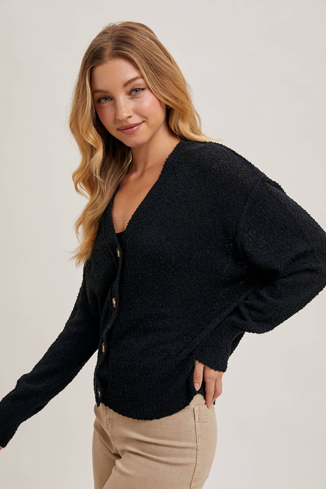 BluIvy BUTTON DOWN KNIT SWEATER CARDIGAN