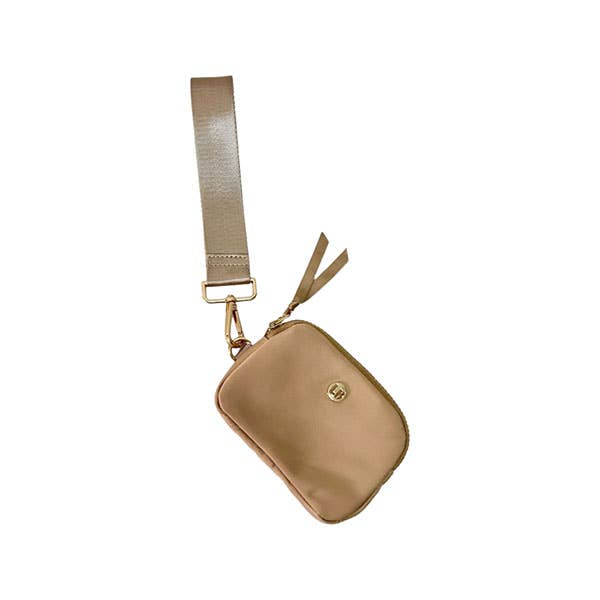 Lemonbella Nylon Keychain Tan 