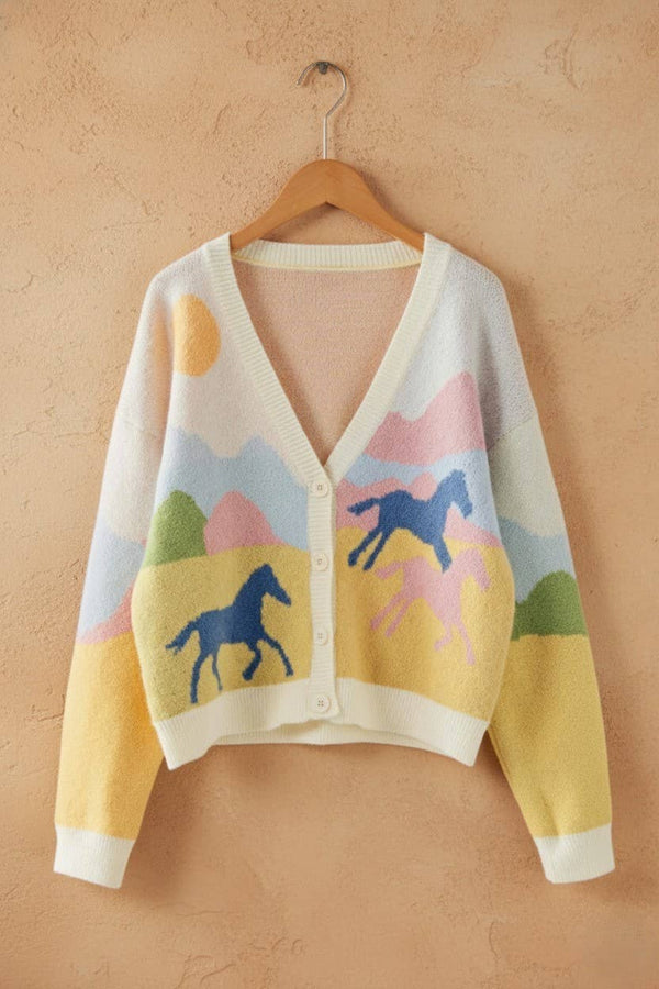 Urban Daizy Horse Knit Cardigan